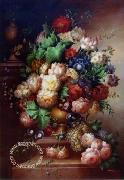 Floral, beautiful classical still life of flowers.062